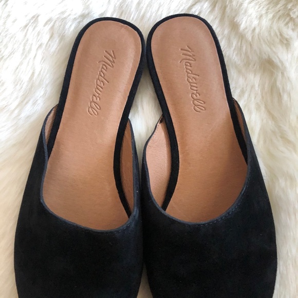 Madewell suede remi mule in true black - Picture 4 of 4